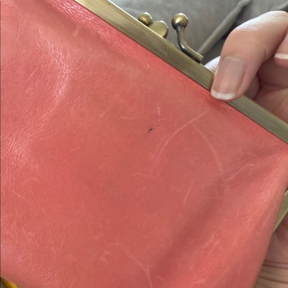 HOBO Pink Leather Frame-Clasp Wallet - Picture 9 of 15